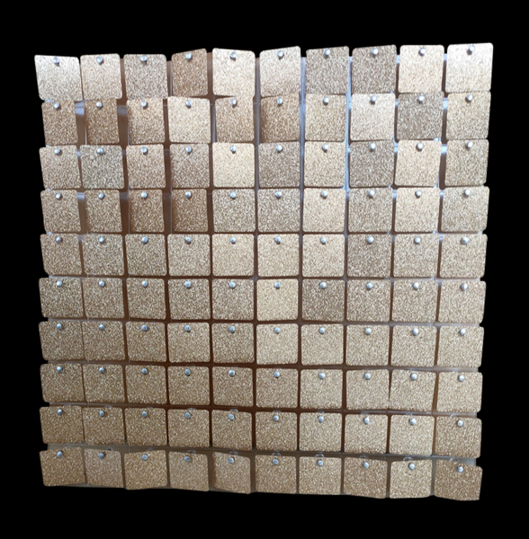 Shimmer wall 50 pannelli 30*30 Gold Glitter